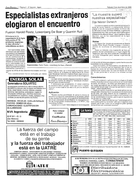 Ecos Diarios - December 9, 2000